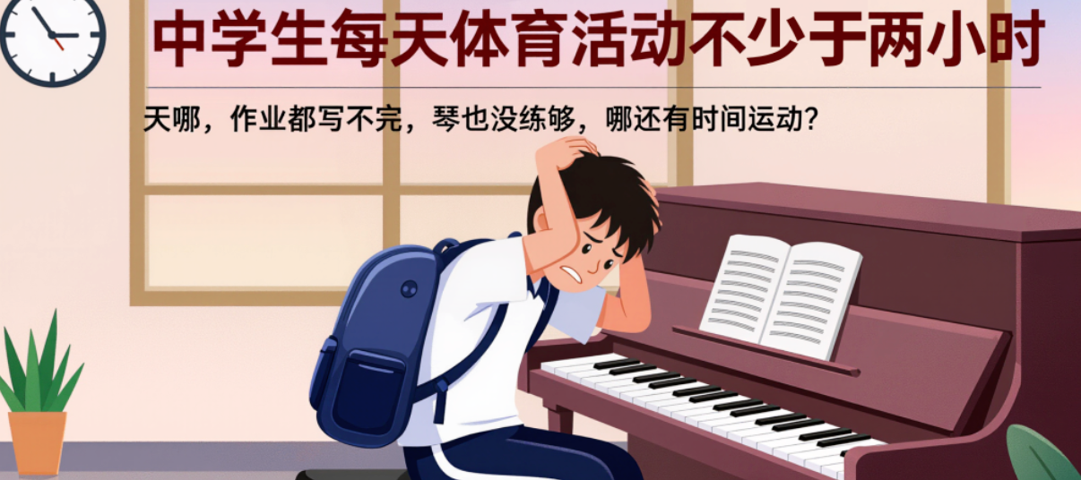 别慌！教育部要求每天运动2小时，其实是给琴童最好的礼物！