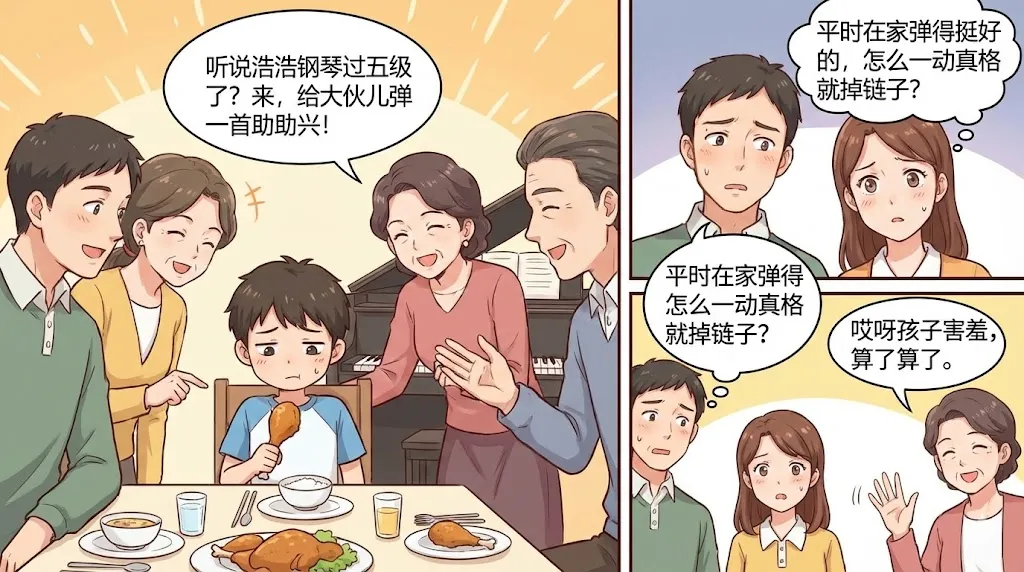 过年被起哄表演，孩子当场崩溃大哭？别让“才艺展示”变成“公开处刑”