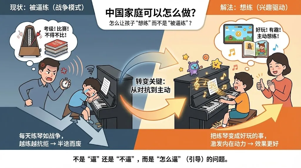 为什么日本能养出久石让，我们却常在为孩子弹琴吵架？